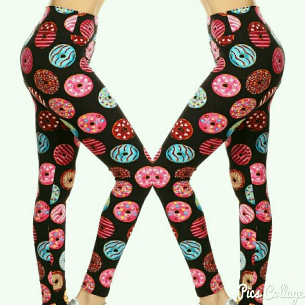 Yummy Donut Leggings w/Yoga Waistband